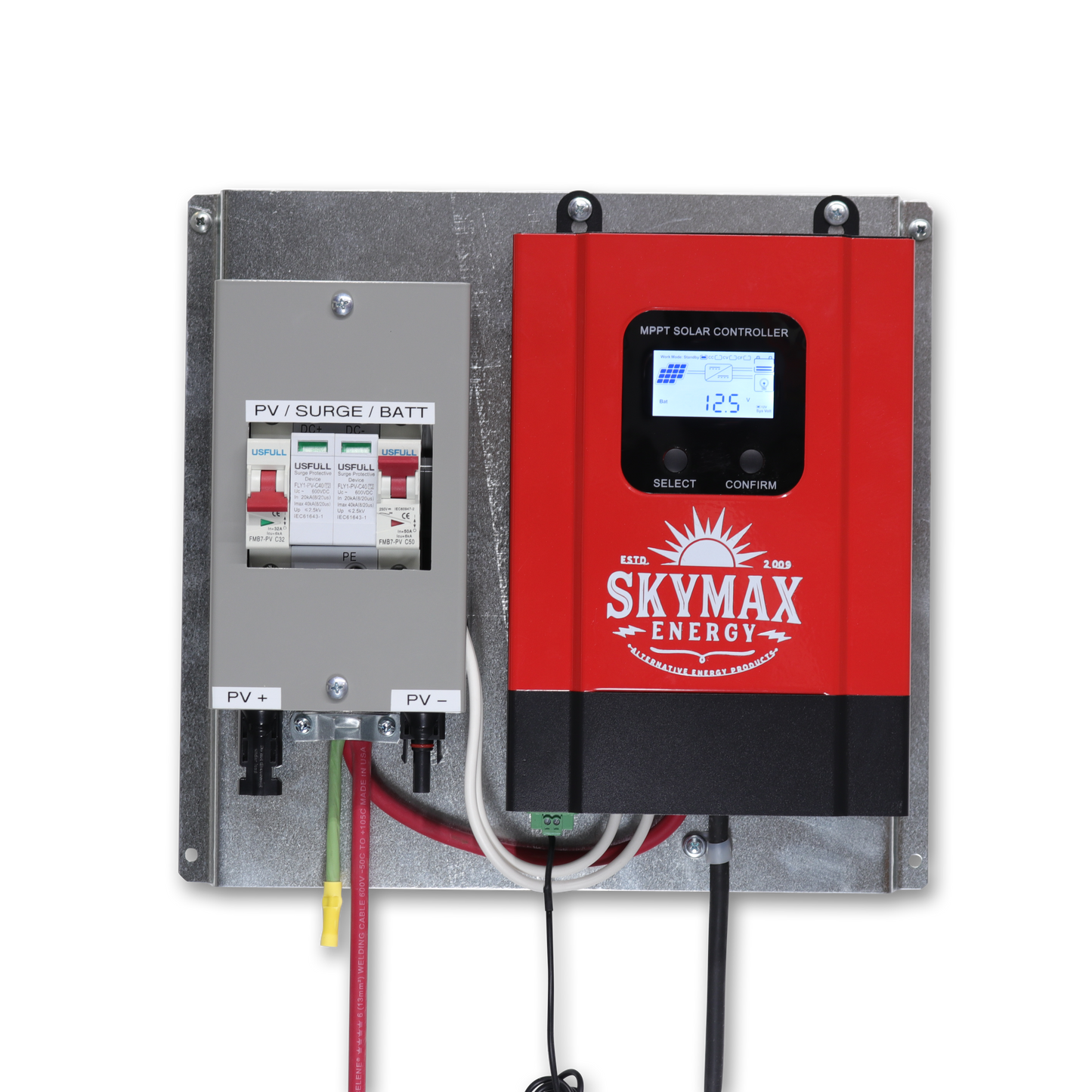 SkyMAX MPPT Charge Controller Board with Breakers