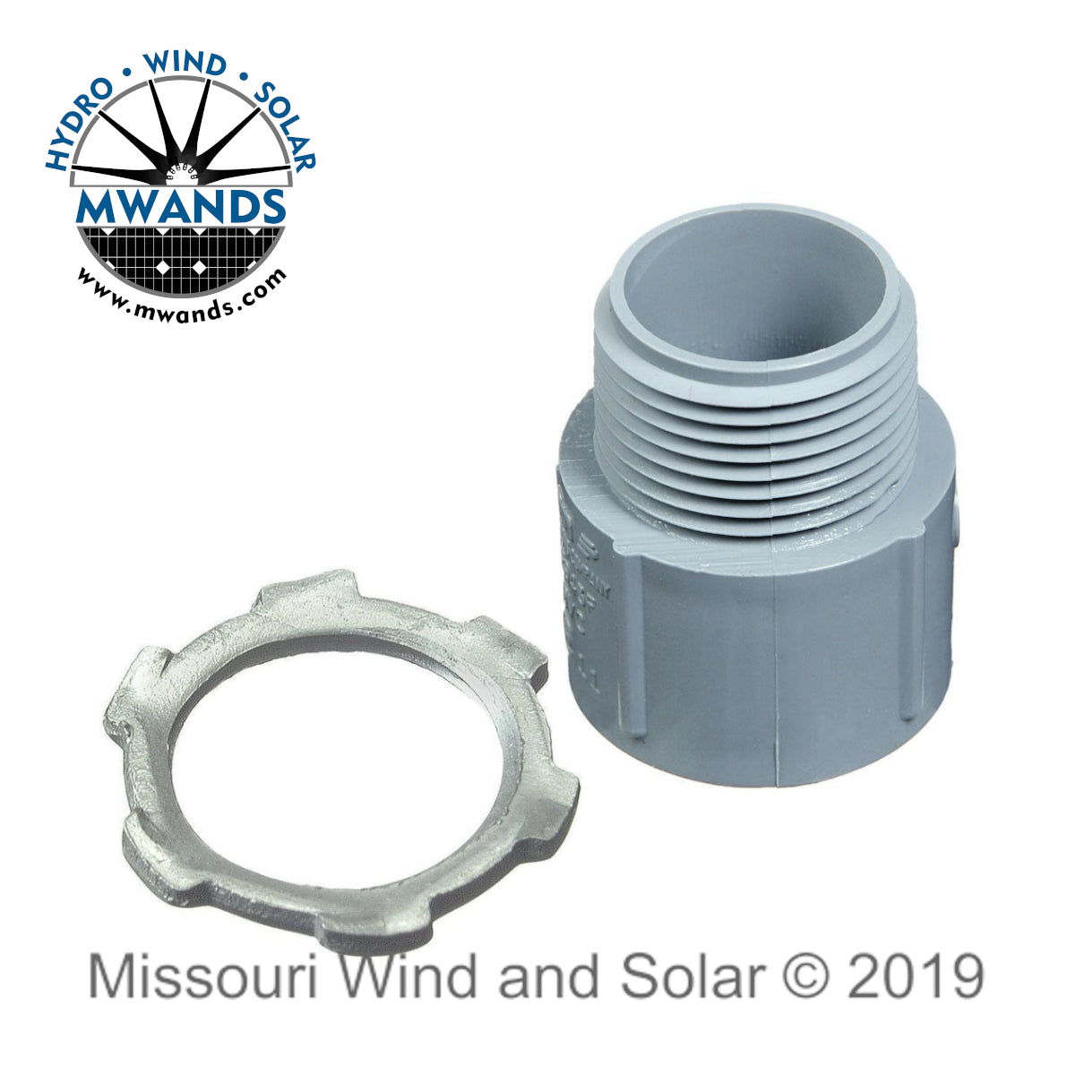 3/4 Inch Conduit Adapter and Locknut
