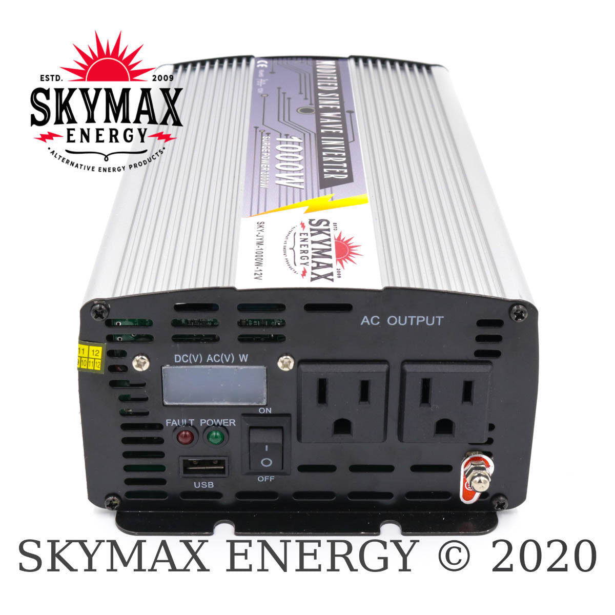 SkyMax Thunderbolt 12 Volt 1250 Watt Modified Sine Wave Inverter