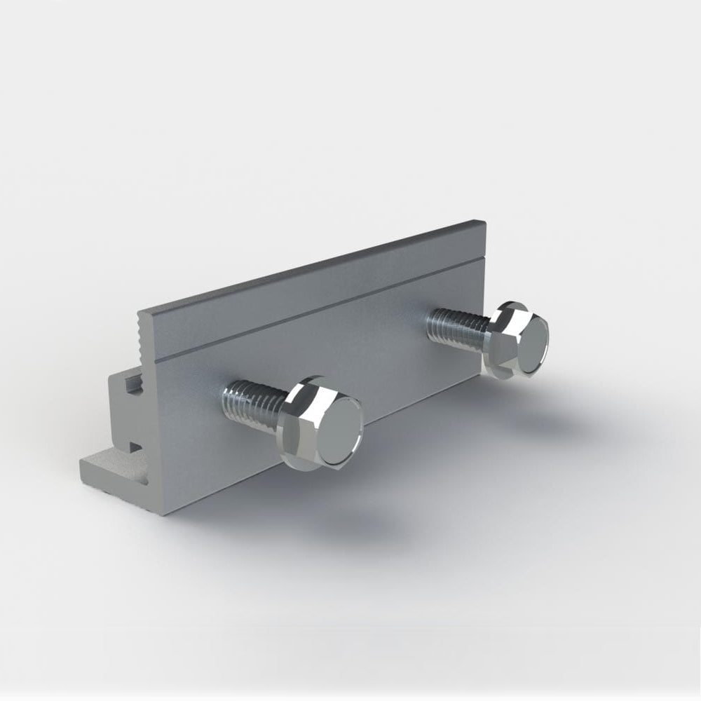 UniRac SolarMount 303019M Bonding Splice Bar with Hardware