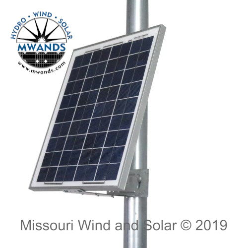 Single Solar Panel Side of Pole Mounting Rack
