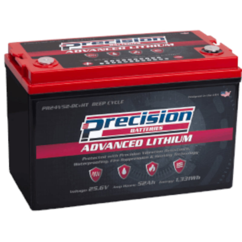 Precision PR24V52 24 Volt 52 Amp Hour Lithium Battery