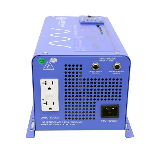 1000 Watt 12VDC 120VAC Pure Sine Inverter Charger