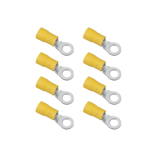 10/12 AWG Crimp On Ring Terminals - Pack of 8